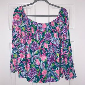 Off-the-shoulder Lily Pulitzer Top XL
